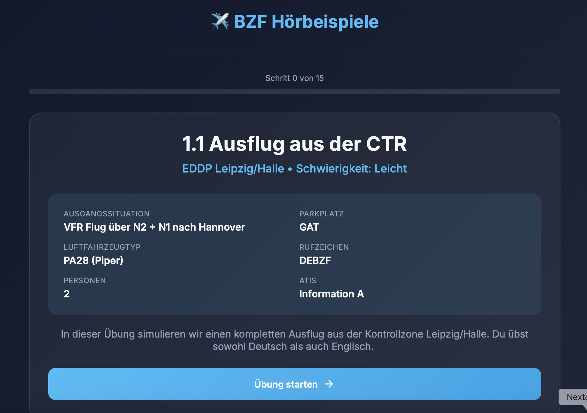 Hörbeispiele Screenshot 1